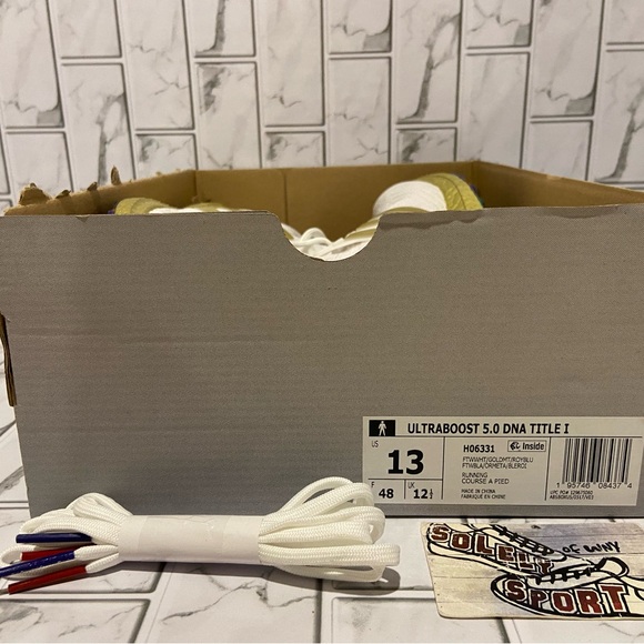 Adidas Ultraboost 5.0 DNA White Gold Running Training Gym Ultra Boost Mens Sizes - Picture 15 of 15